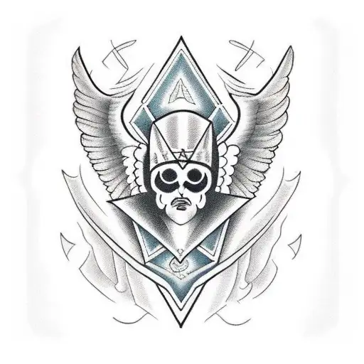 Angel In Rhombus Pattern