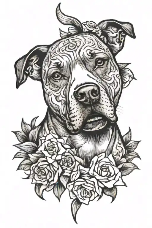 Pitbull Black Grey Style