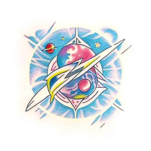 Outer Space With Rose Garden