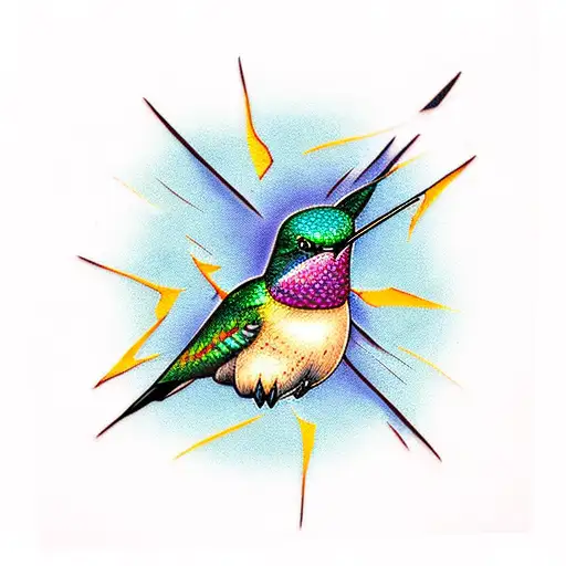 Kintsugi Hummingbird