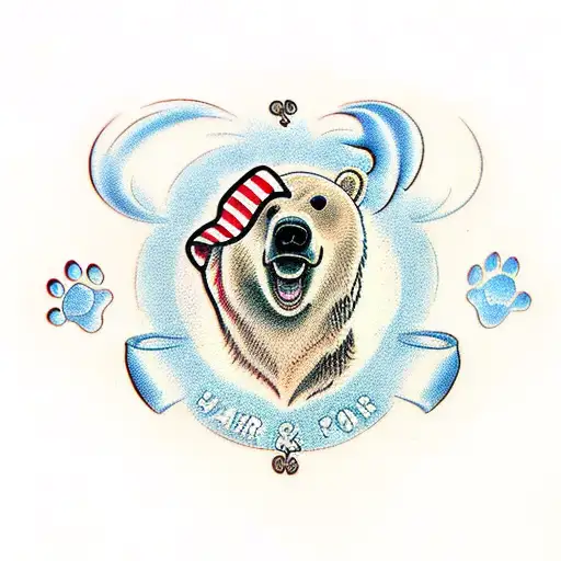 Bear And Dog Paw Prints