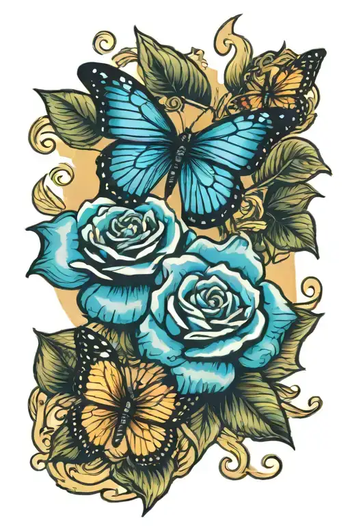 Butterflies And Money Rose