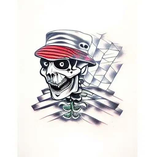 Freddy Krueger Face Half Skeleton