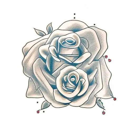 Birds On Wrist With Rose In Their Mouth