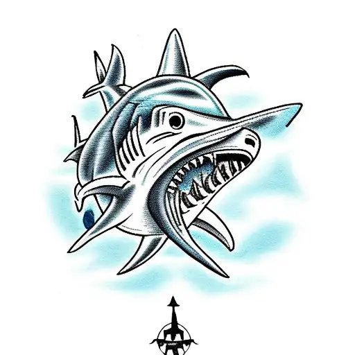 Missile With Shark