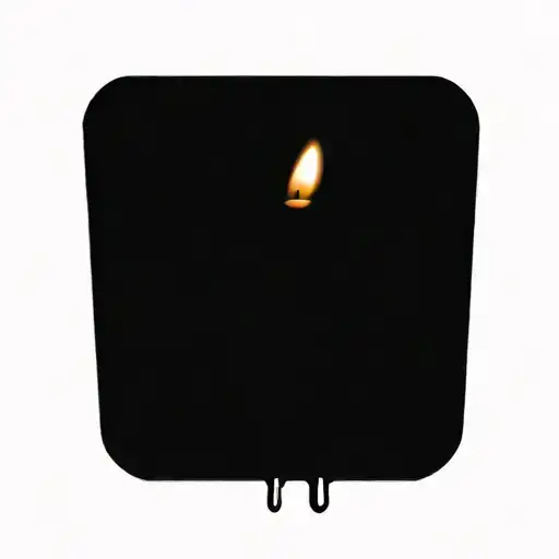 Narrow Melting Candle Wax Dripping To The Bottom Of Candle