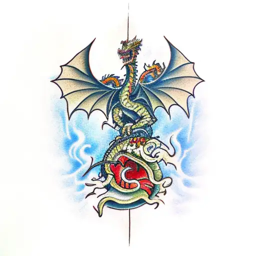 Dragon On Ace Of Spades