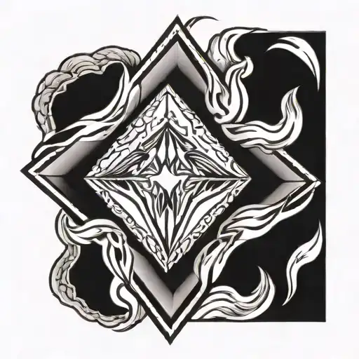 Fire In A Diamond Shape