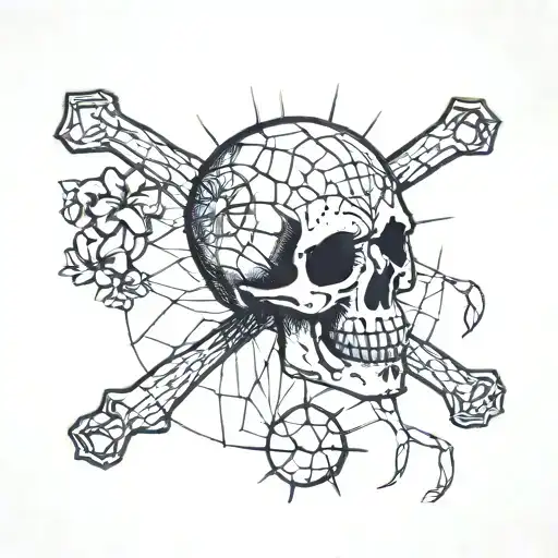 Skull And Web