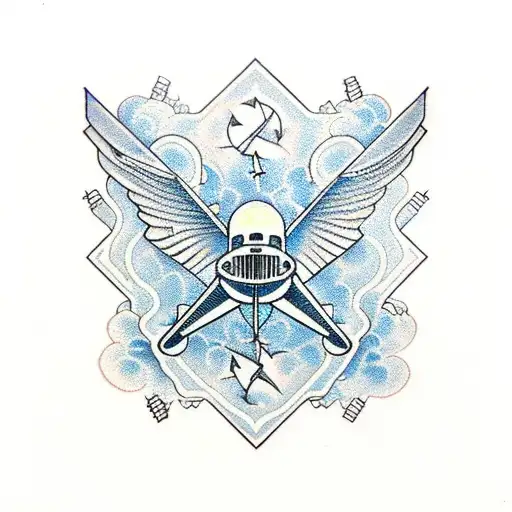 Airplane Wiring With Intricate Mechanical Details