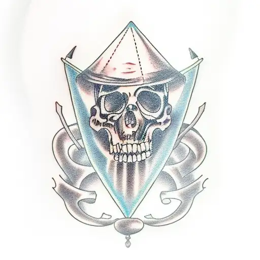 Mist Inside An Hourglass And The Grim Reaper