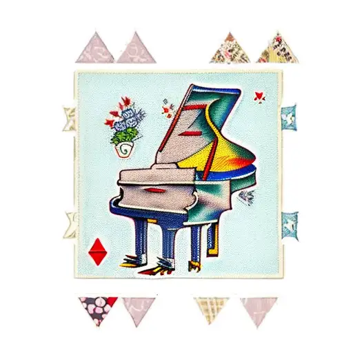 Piano Patchwork With Creative Details