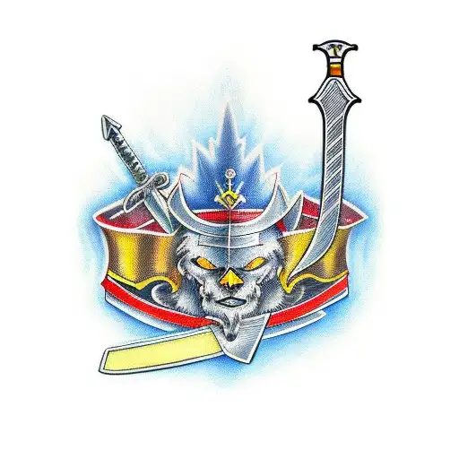 Sword Going Through Crown