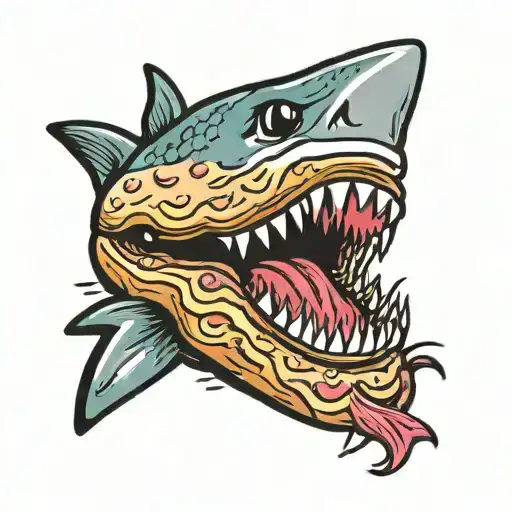 Shark Eating Donut