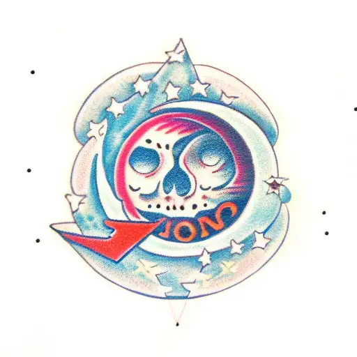 Moon With The Letter A