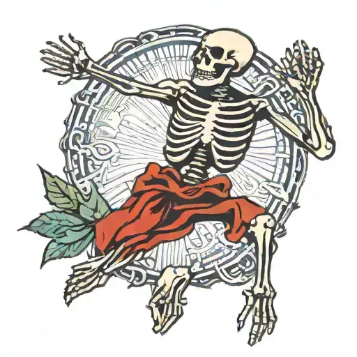 Skeleton Arms Outstretched