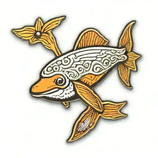 Submarine Dolphin Pin Symbolizing Your Passion