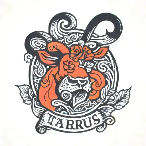 Taurus Tato With Word S' And M'