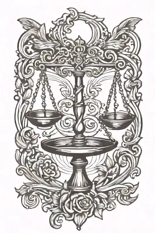 Libra Symbol Intertwined