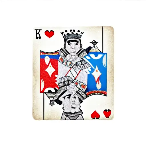 King Of Hearts Elvis Playing Card