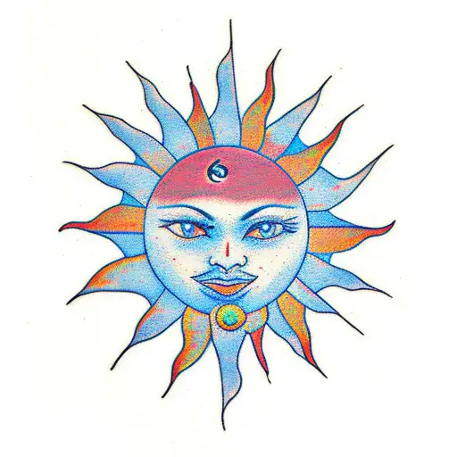 Sun With Third Eye