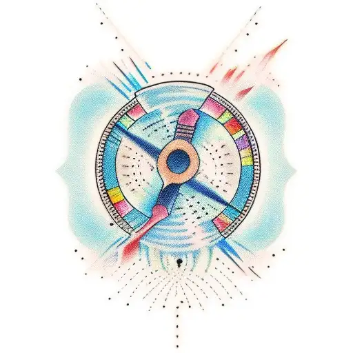 Electric Guitar On Wrist