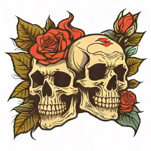 Skull And Roses