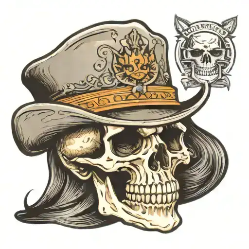 Skull With Stetson Hat Snd