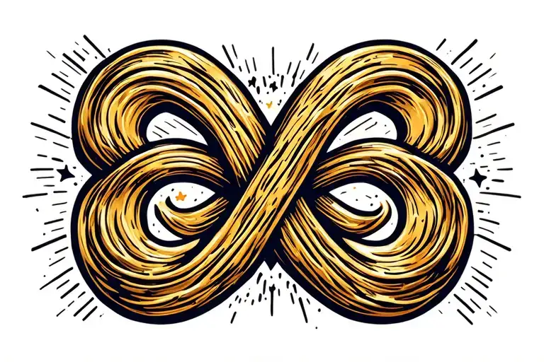 Autism Golden Infinity Symbol