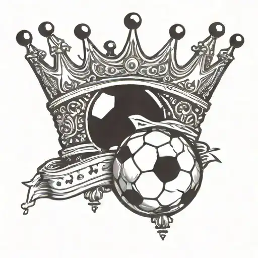 Soccer Ball Witha Crown