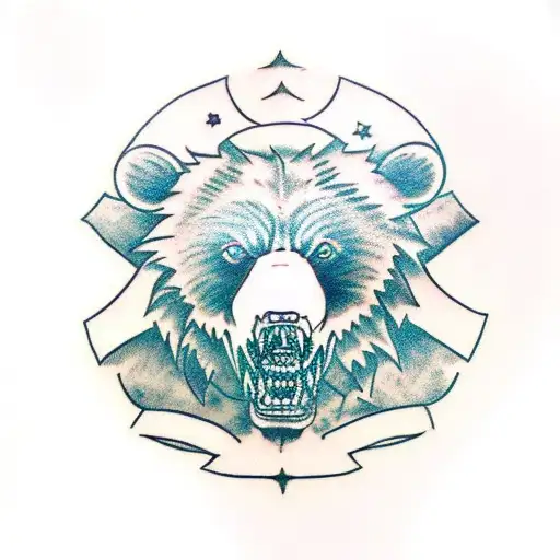 Bear Witn The Symbol Of The Horde From The World Of Warcraft