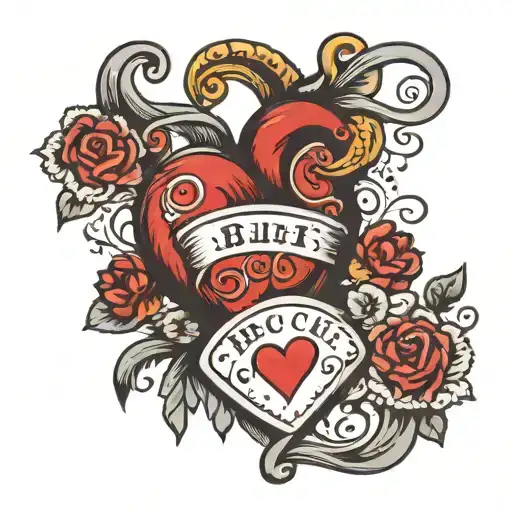 Heart With Birth Date De Naissance