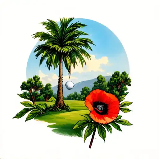 Poppy Palm Tree Golf