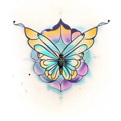 Monarch Butterfly With Dark Features And Bold Patterns