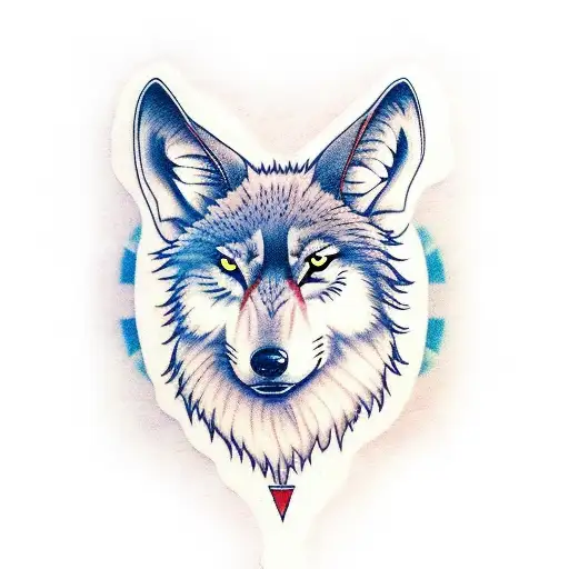 Wolf Hare With White Eyes And Black Spruce