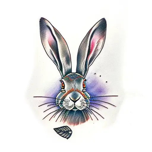 Hare With White Eyes And Black Spruce