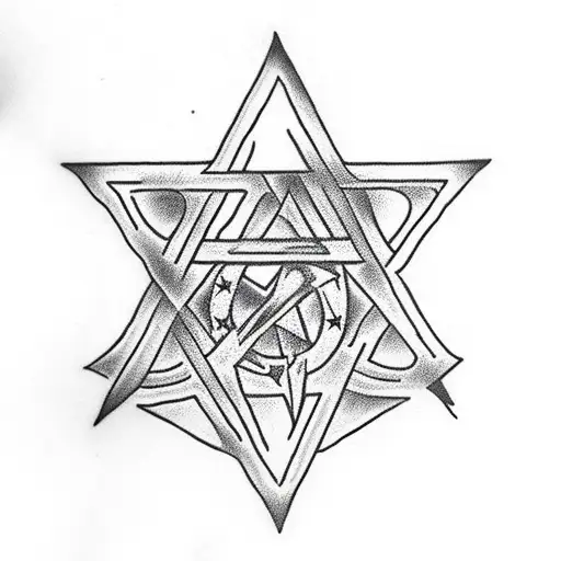 Star Of David Skull