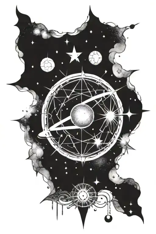 Universe Crop Circle Detailed Galaxy