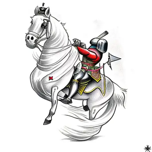 Lemming Knight On A Horse