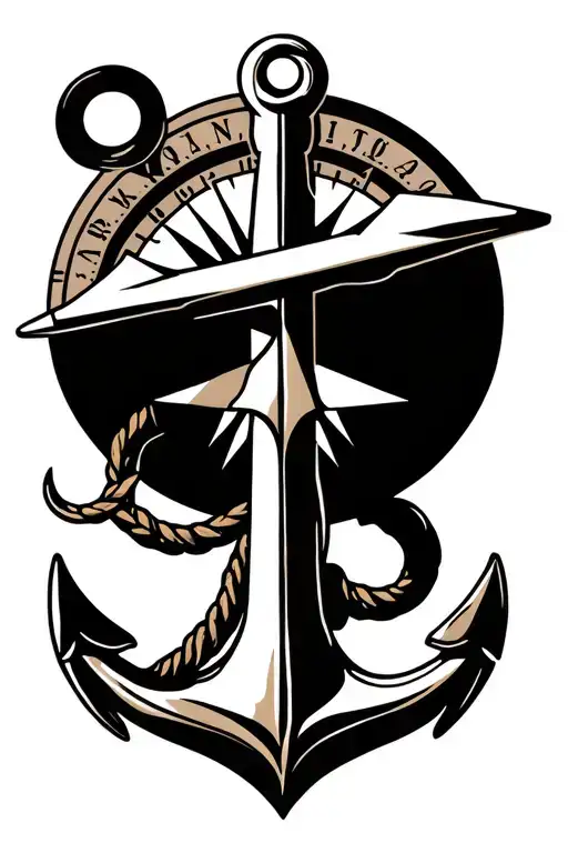 Scandinavian Viking Compass Anchor