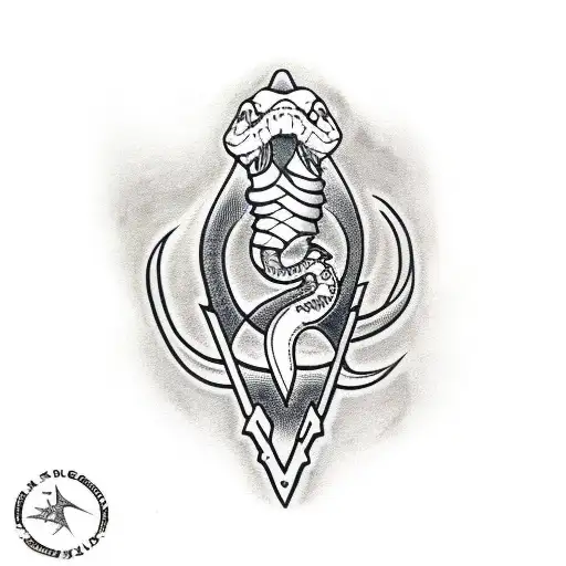 Snake Head With Dagger