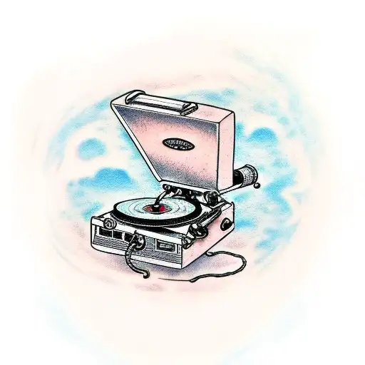 Record Player In Space