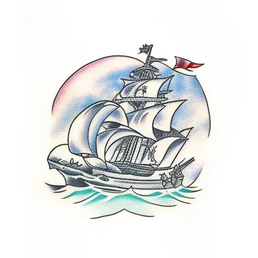 Pirate Ship In A Bottle