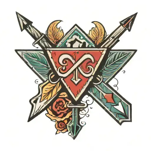 Arrow With A M In The Fetching