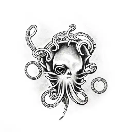 Tentacles And Eyes In Darkness