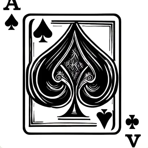 Ace Of Spades Playing Card