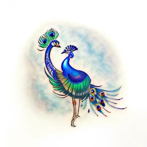 Peacock With Indian Design