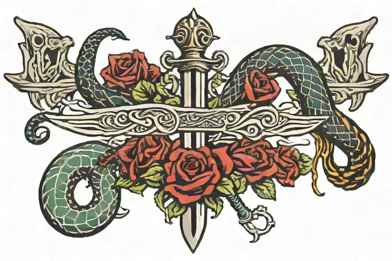Sword Names And Snake Wrapped