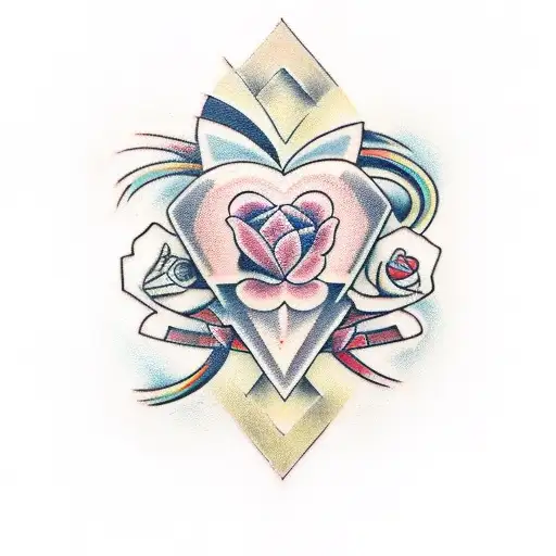 An Abstract Representation Of The Bond Between Love And Life