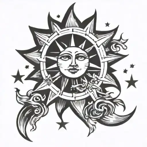 Sun And Moon Stars